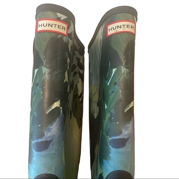 Hunter Original Limited Edition Tall Botanical Print Wellington Boot Siz… - Picture 8 of 12